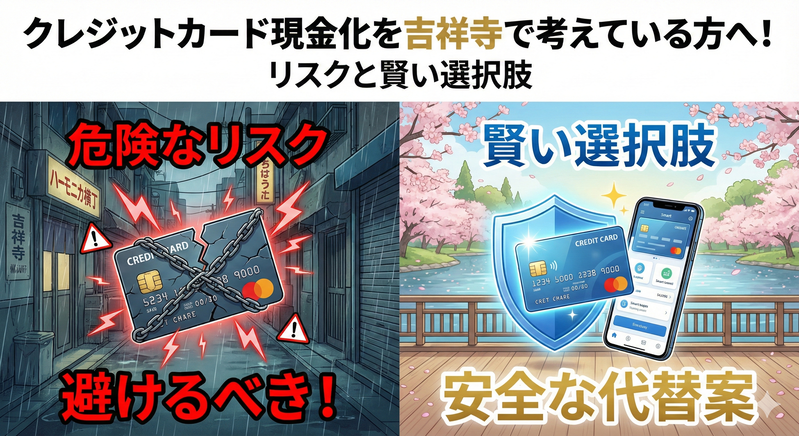 クレジットカード現金化を吉祥寺で考えている方へ！リスクと賢い選択肢